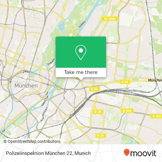 Polizeiinspektion München 22 map