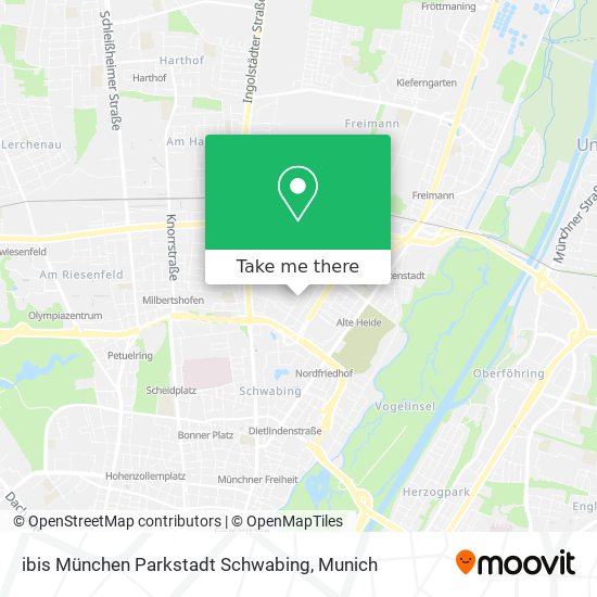 ibis München Parkstadt Schwabing map