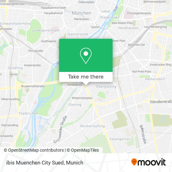 ibis Muenchen City Sued map