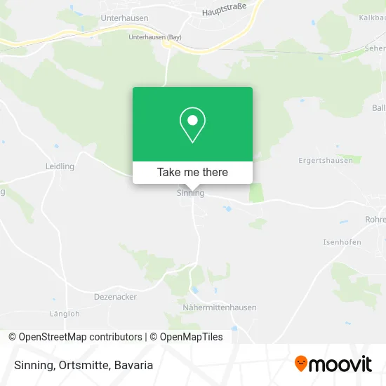 Sinning, Ortsmitte map
