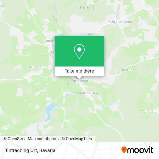 Entraching Ort map