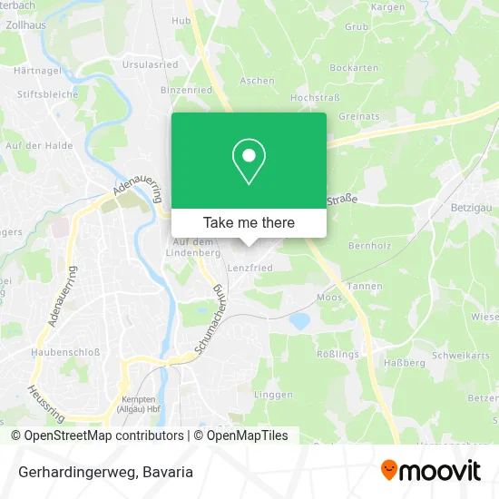 Gerhardingerweg map