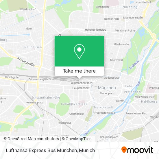 Lufthansa Express Bus München map