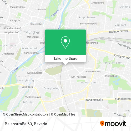 Карта Balanstraße 63