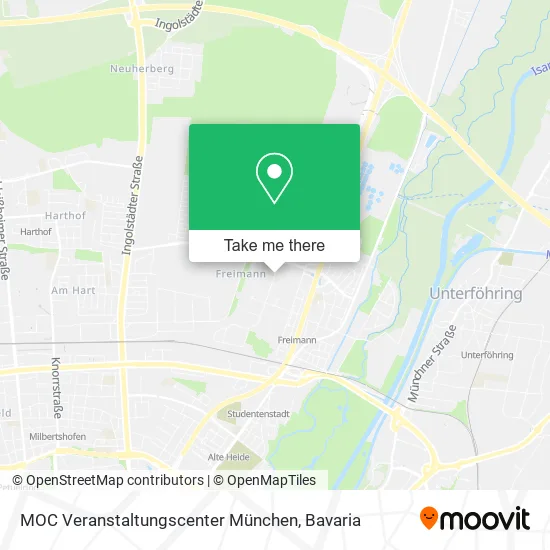 Карта MOC Veranstaltungscenter München