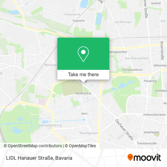 Карта LIDL Hanauer Straße