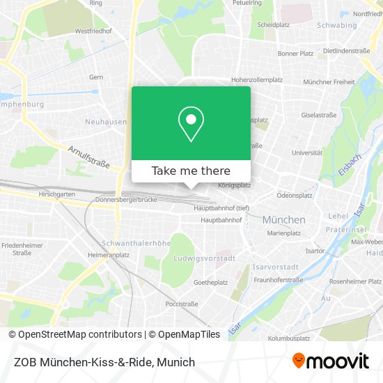 ZOB München-Kiss-&-Ride map