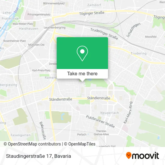 Карта Staudingerstraße 17