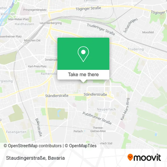 Карта Staudingerstraße
