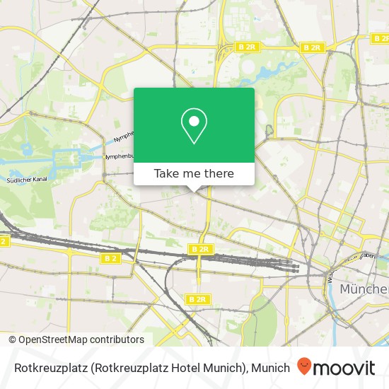 Карта Rotkreuzplatz (Rotkreuzplatz Hotel Munich)