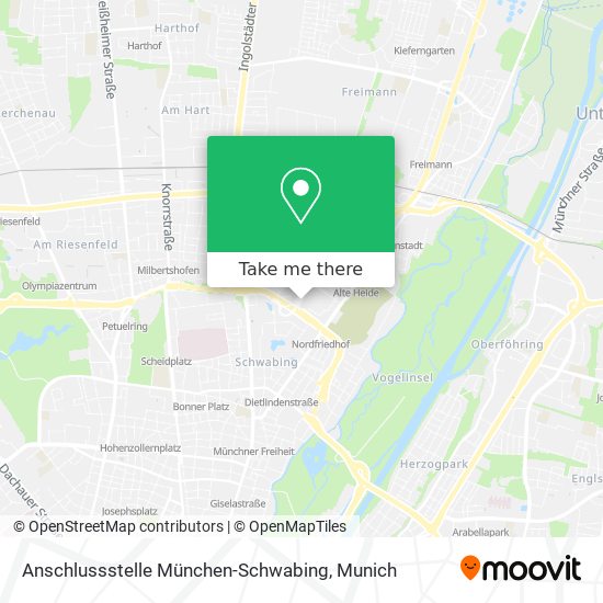 Anschlussstelle München-Schwabing map