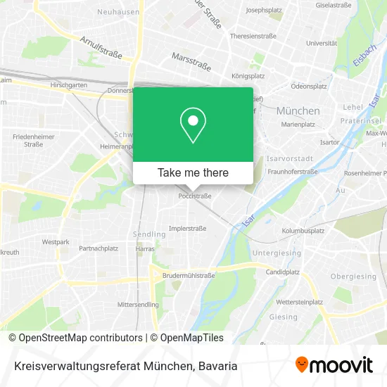 Kreisverwaltungsreferat München map