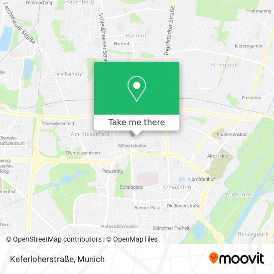 Карта Keferloherstraße