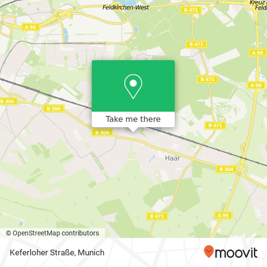 Карта Keferloher Straße