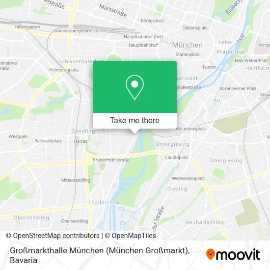 Карта Großmarkthalle München (München Großmarkt)
