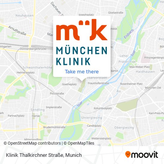 Klinik Thalkirchner Straße map