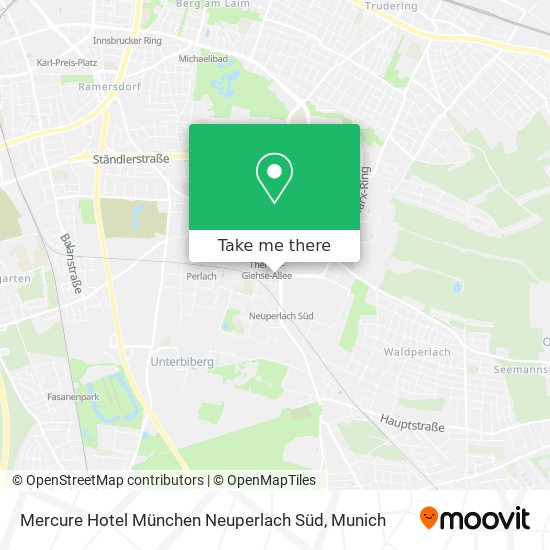 Mercure Hotel München Neuperlach Süd map