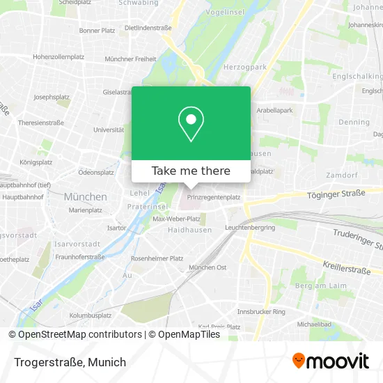 Карта Trogerstraße