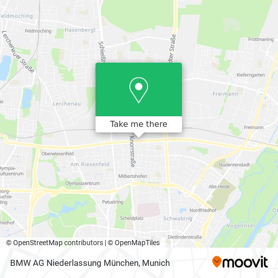 BMW AG Niederlassung München map