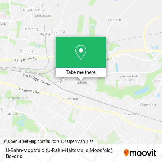 Карта U-Bahn-Moosfeld