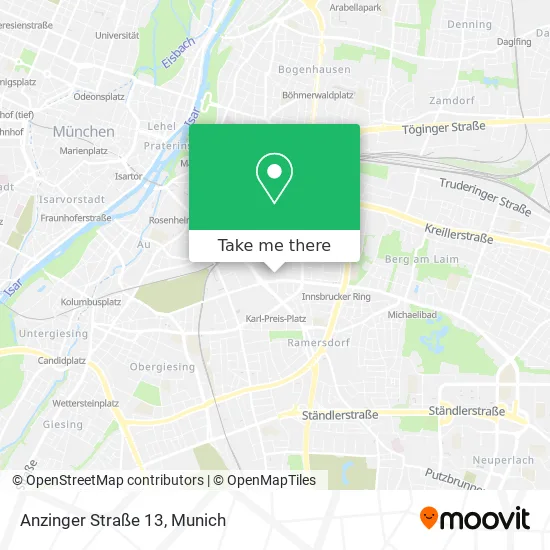 Карта Anzinger Straße 13