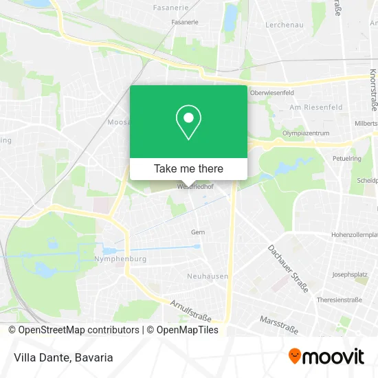 Villa Dante map