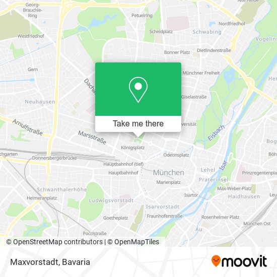 Maxvorstadt map
