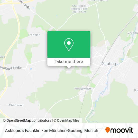 Asklepios Fachkliniken München-Gauting map