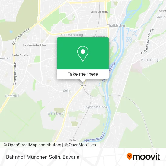 Карта Bahnhof München Solln