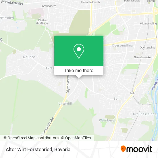 Карта Alter Wirt Forstenried