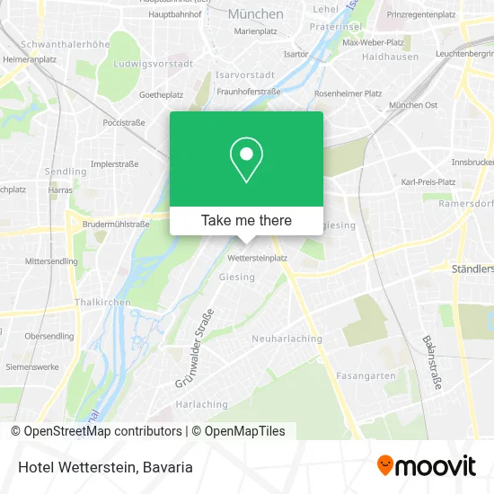 Hotel Wetterstein map