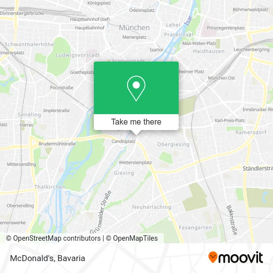 Карта McDonald's