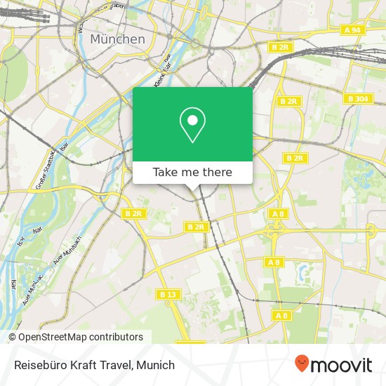 Reisebüro Kraft Travel map