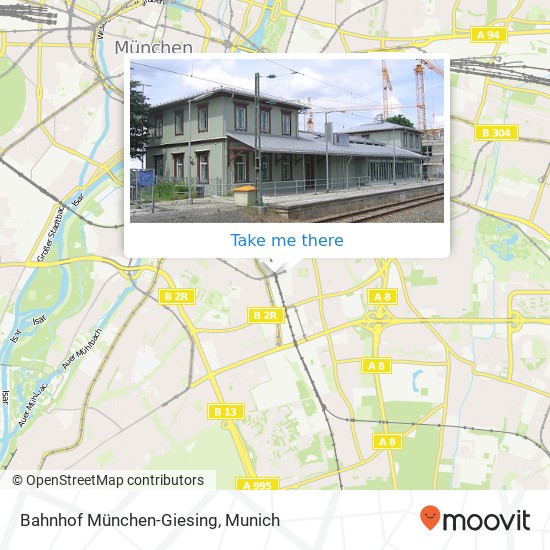 Bahnhof München-Giesing map