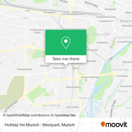 Карта Holiday Inn Munich - Westpark