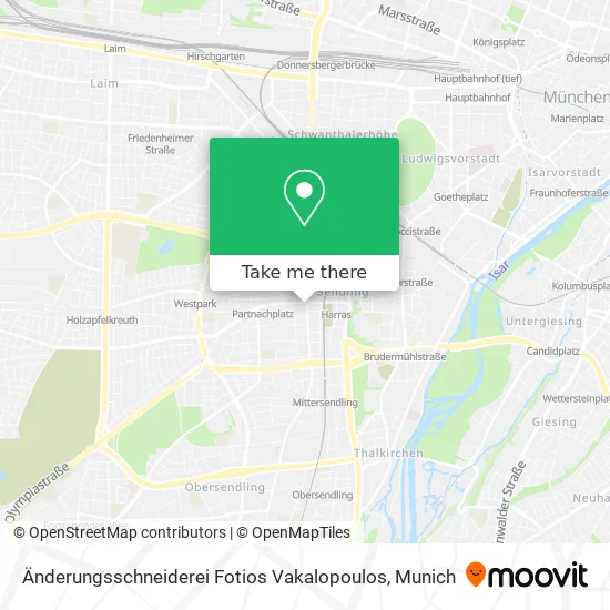 Карта Änderungsschneiderei Fotios Vakalopoulos