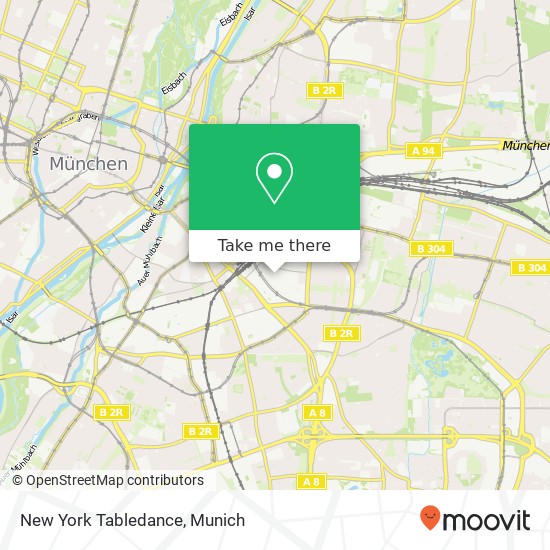 New York Tabledance map