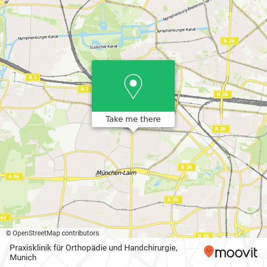 Praxisklinik für Orthopädie und Handchirurgie map