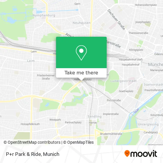 Карта P+r Park & Ride