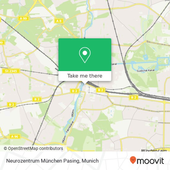 Neurozentrum München Pasing map