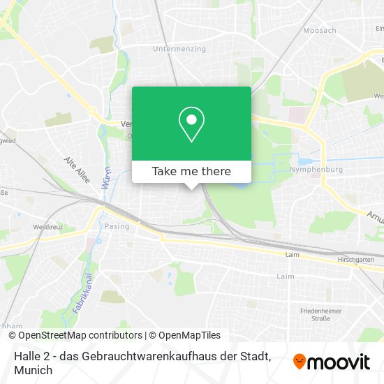 Halle 2 - das Gebrauchtwarenkaufhaus der Stadt map