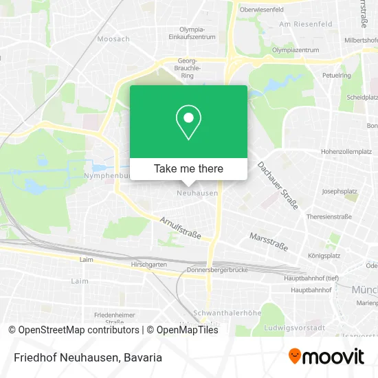 Friedhof Neuhausen map