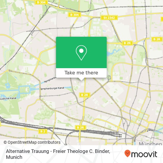 Alternative Trauung - Freier Theologe C. Binder map