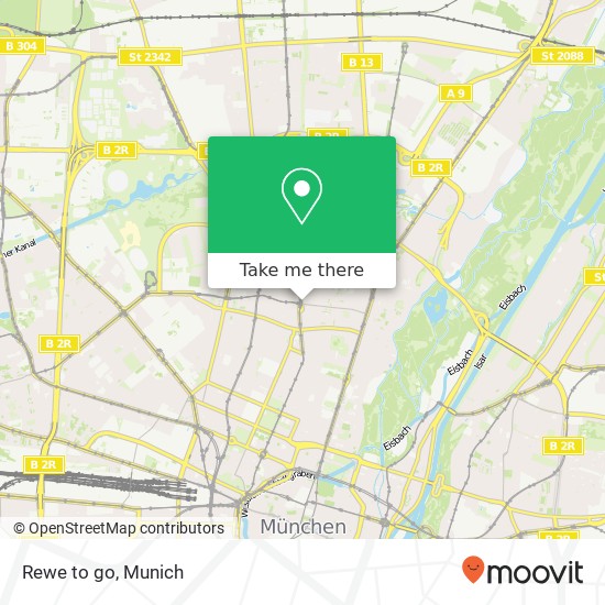 Rewe to go map