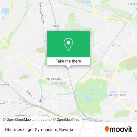 Obermenzinger Gymnasium map