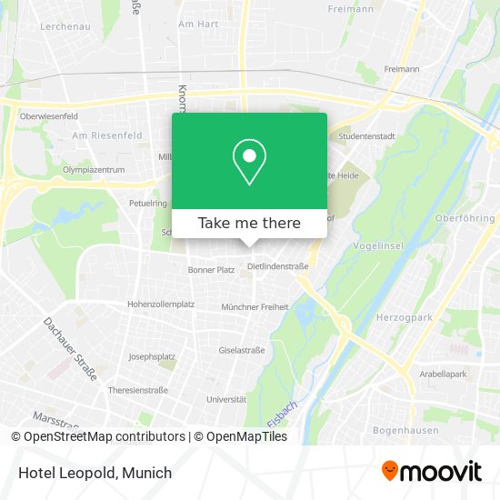 Hotel Leopold map