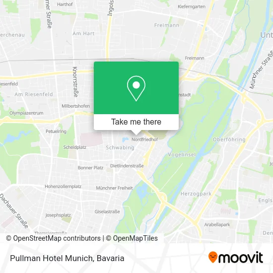 Карта Pullman Hotel Munich