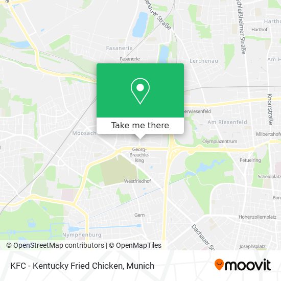 Карта KFC - Kentucky Fried Chicken
