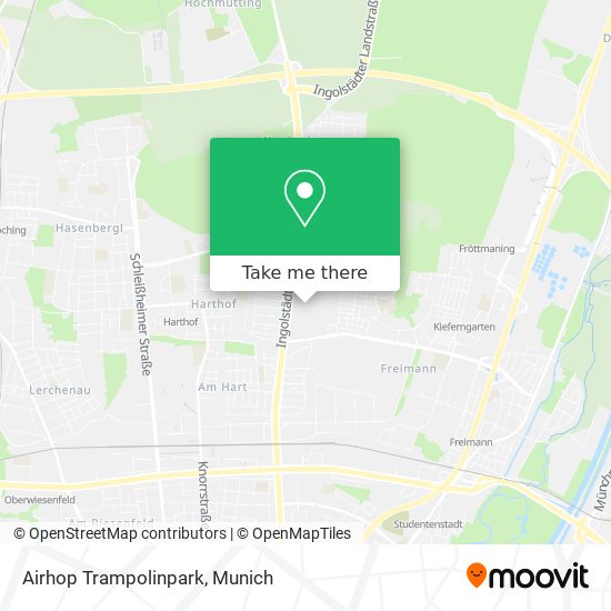 Airhop Trampolinpark map