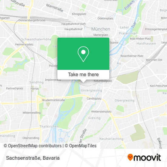 Карта Sachsenstraße